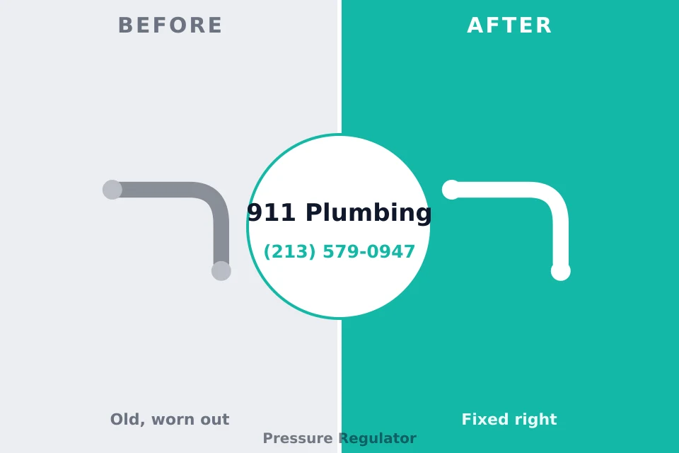 Before and after: plumbing repair Granville South, OH